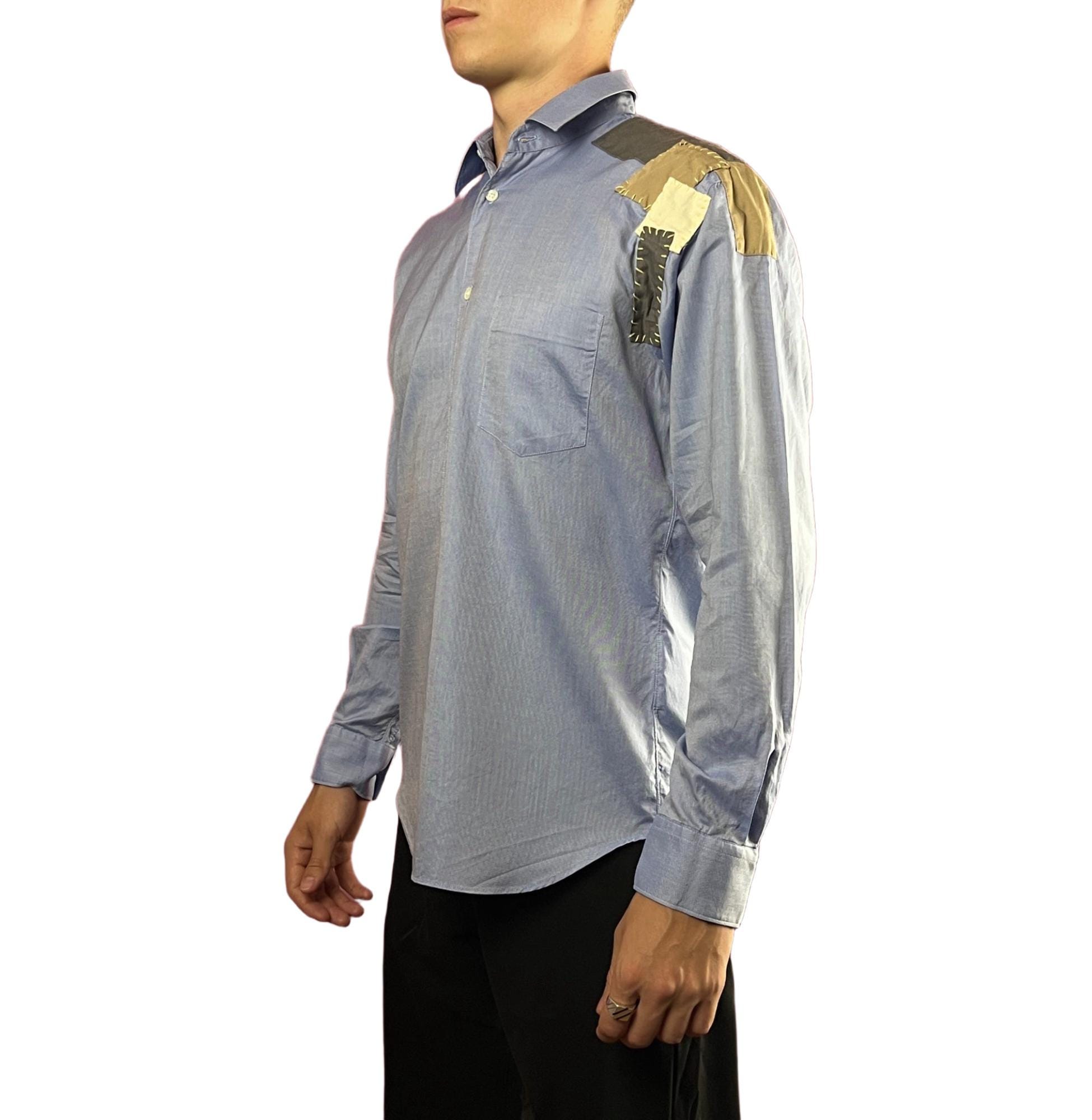Comme des Garcons Shirt Vintage メンズ パッチワーク シャツ - S