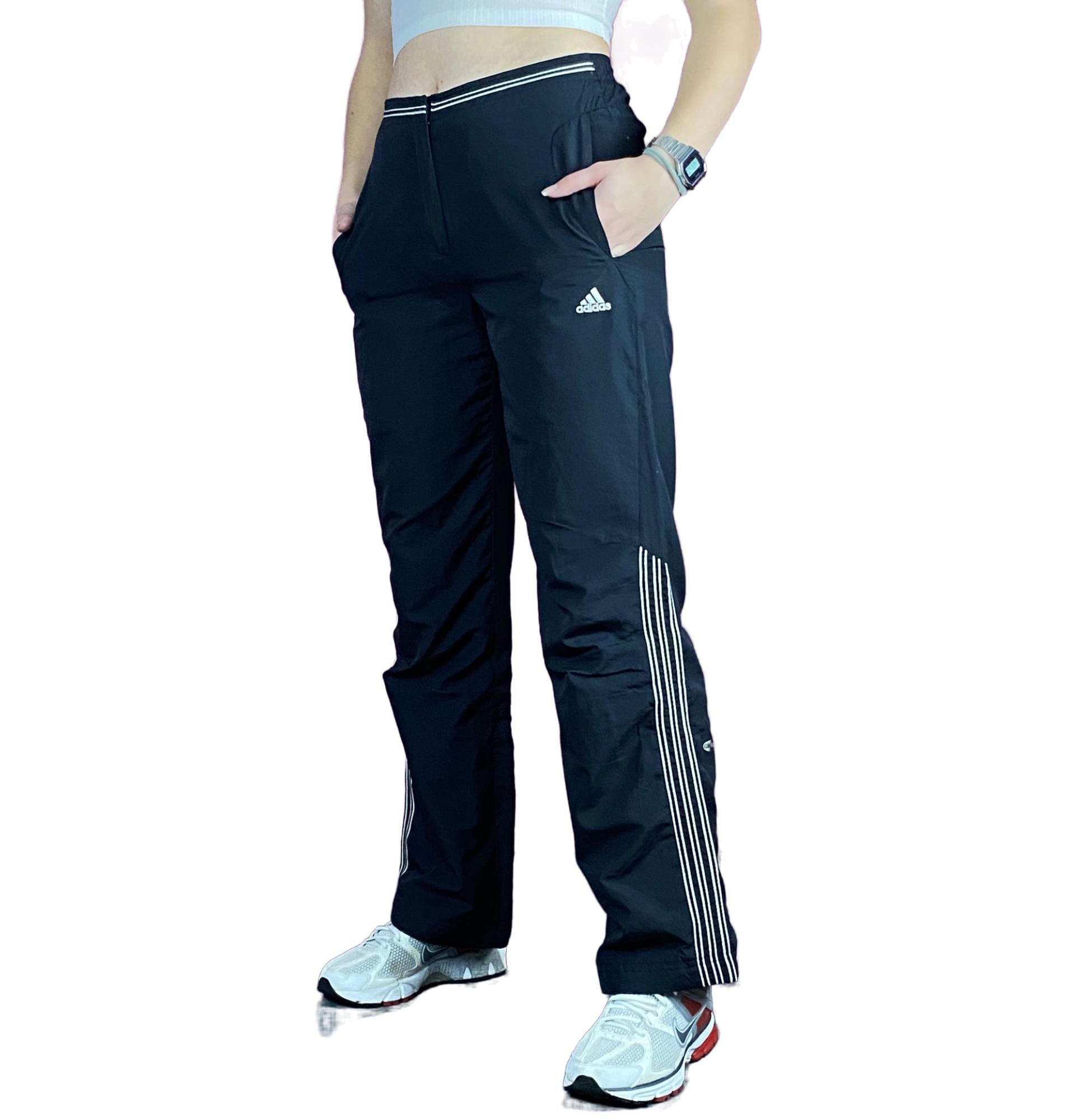Adidas Vintage Women's Track Pants - XS Black Polyester - Etsy Canada
