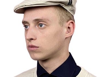 Kangol Vintage Men's Flat Cap - S Khaki Polyester