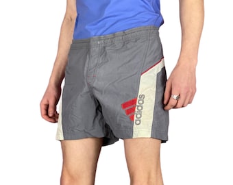 TreeStripes Vintage Shorts Esportivos Masculinos - S Cinza Nylon