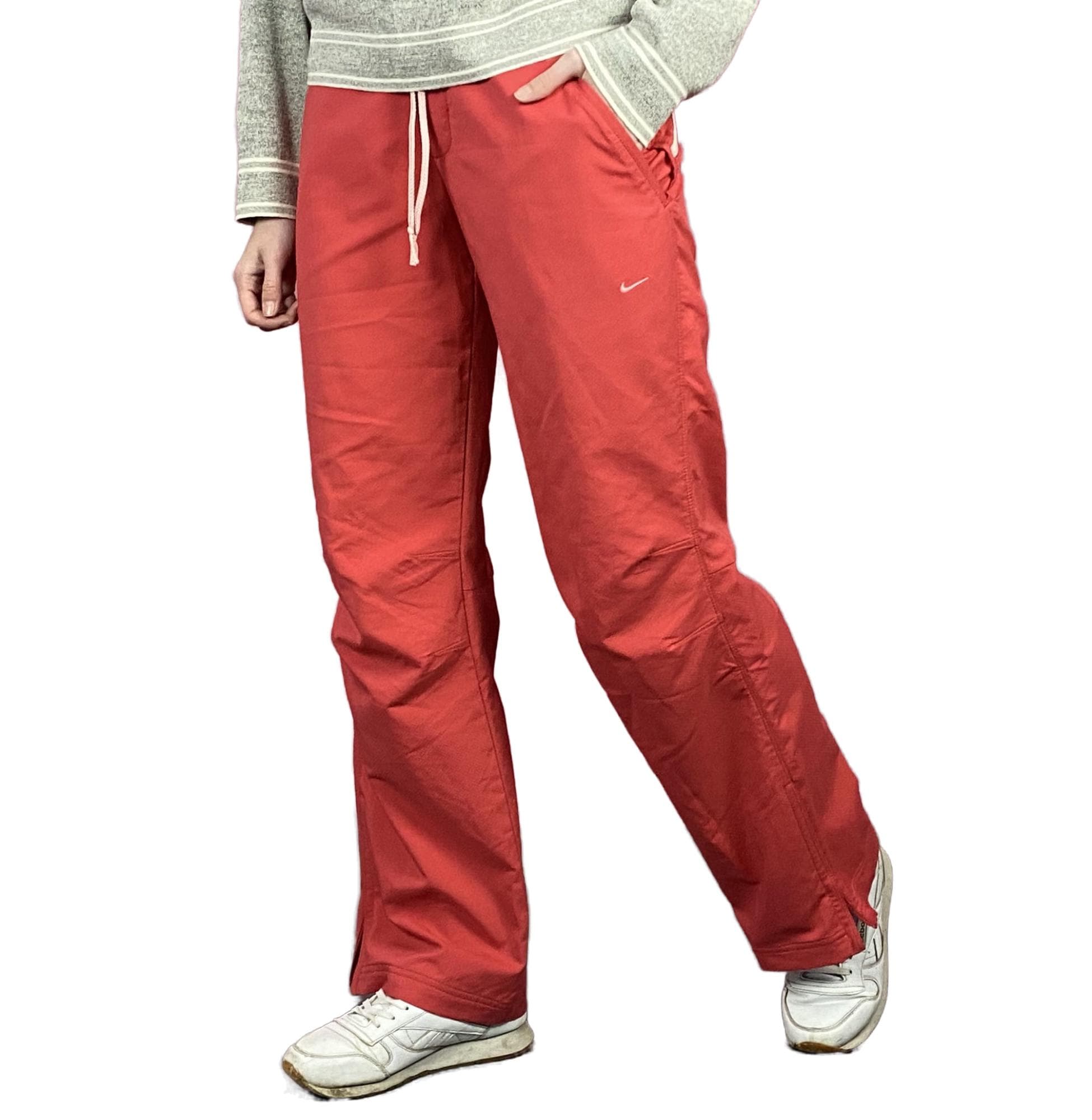 red nike track pants womens