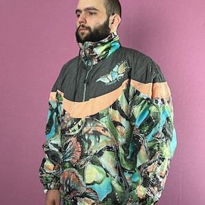 90s Pro Line Vintage Men&#39;s 1/4 Zip Ski Jacket - S