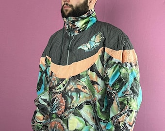 90s Pro Line Vintage Men's 1/4 Zip Ski Jacket - S