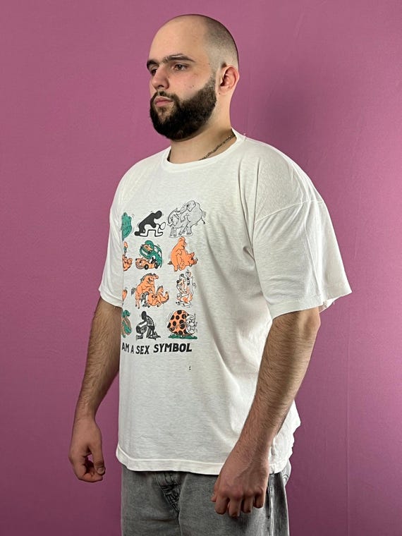 90s I Am A Sex Symbol Tee Vintage Men's Animals Sex Position Funny