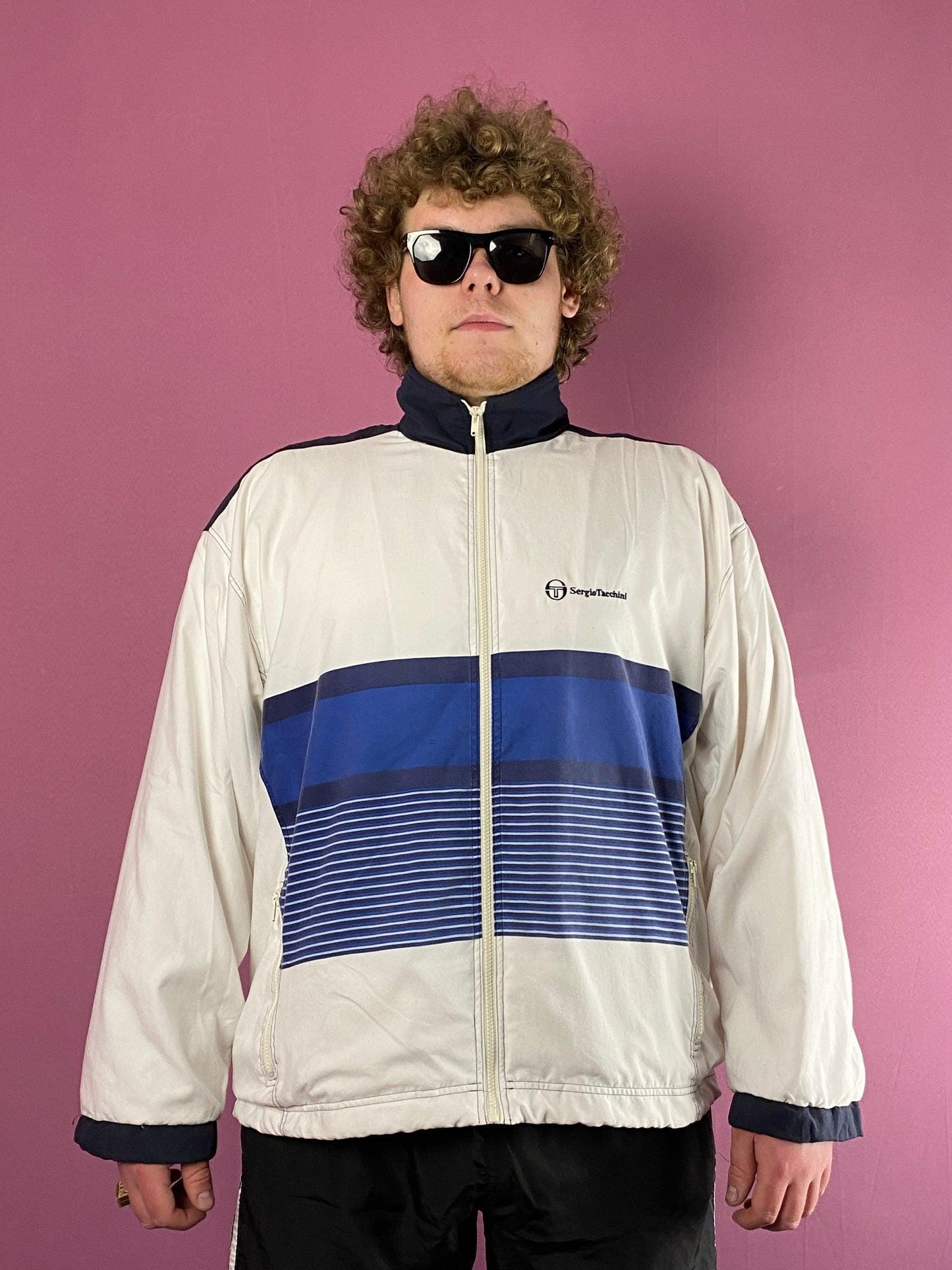 80s Sergio Tacchini Vintage Men's Windbreaker Jacket - XXL - Etsy