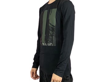 Calvin Klein Vintage Men's Long Sleeve - M Black Cotton Blend