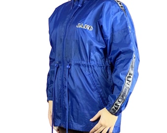 Jako Vintage Women&#39;s Rain Jacket - XS Blue Nylon