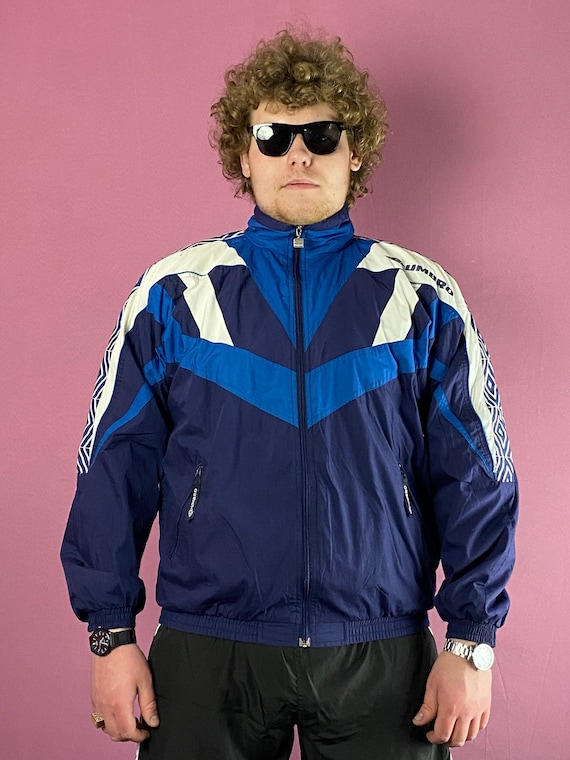 90s UMBRO プルオーバー 90年代 UMBRO アンブロ ビッグロゴ ドリルトップ コットンプル