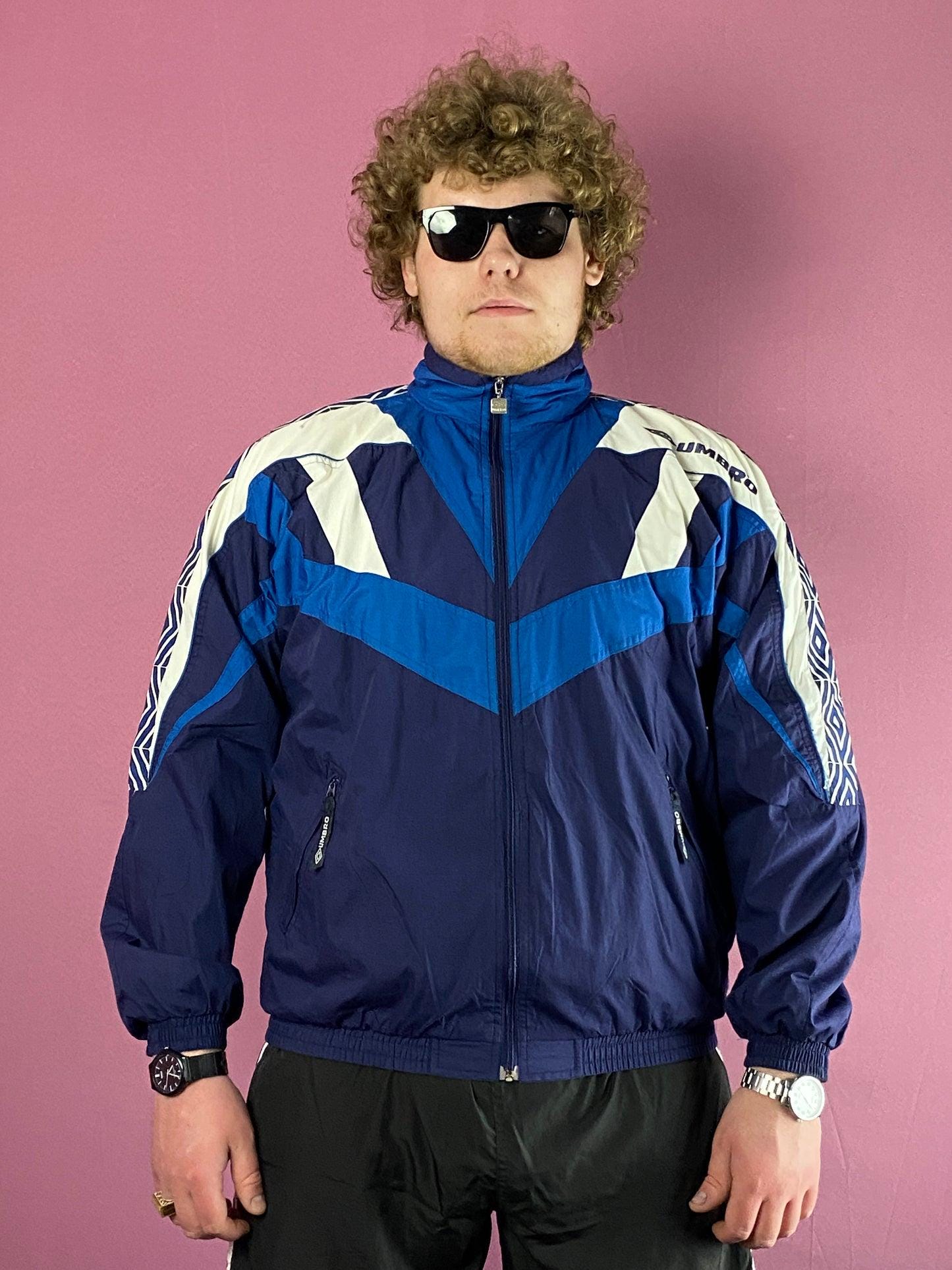 ダウンジャケット UMBRO::Velocity piping color block padded jacket:90[RESALE] 90s Umbro Vintage Men's Color Block Windbreaker Jacket - XL