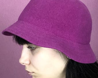 Kangol Vintage Damen Fischerhut - Pink Wolle