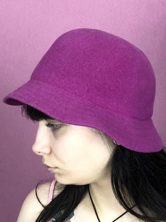 Vintage Pink and violet Kangol hat Brand New Deadstock Lilac Purple Kangol Beret Hat / Kangol  main image 4