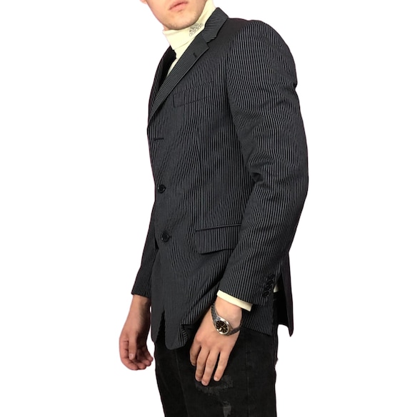 mens striped blazer vintage