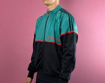 Chaqueta deportiva Adidas Vintage de los años 80 para hombre (talla M)