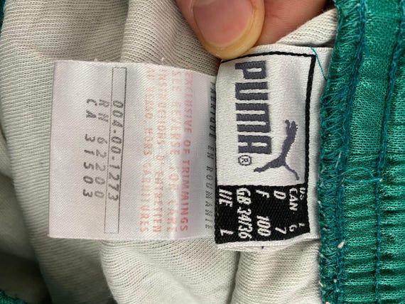 90s Puma Vintage Men's Track Shorts - L Green Polyester - Etsy