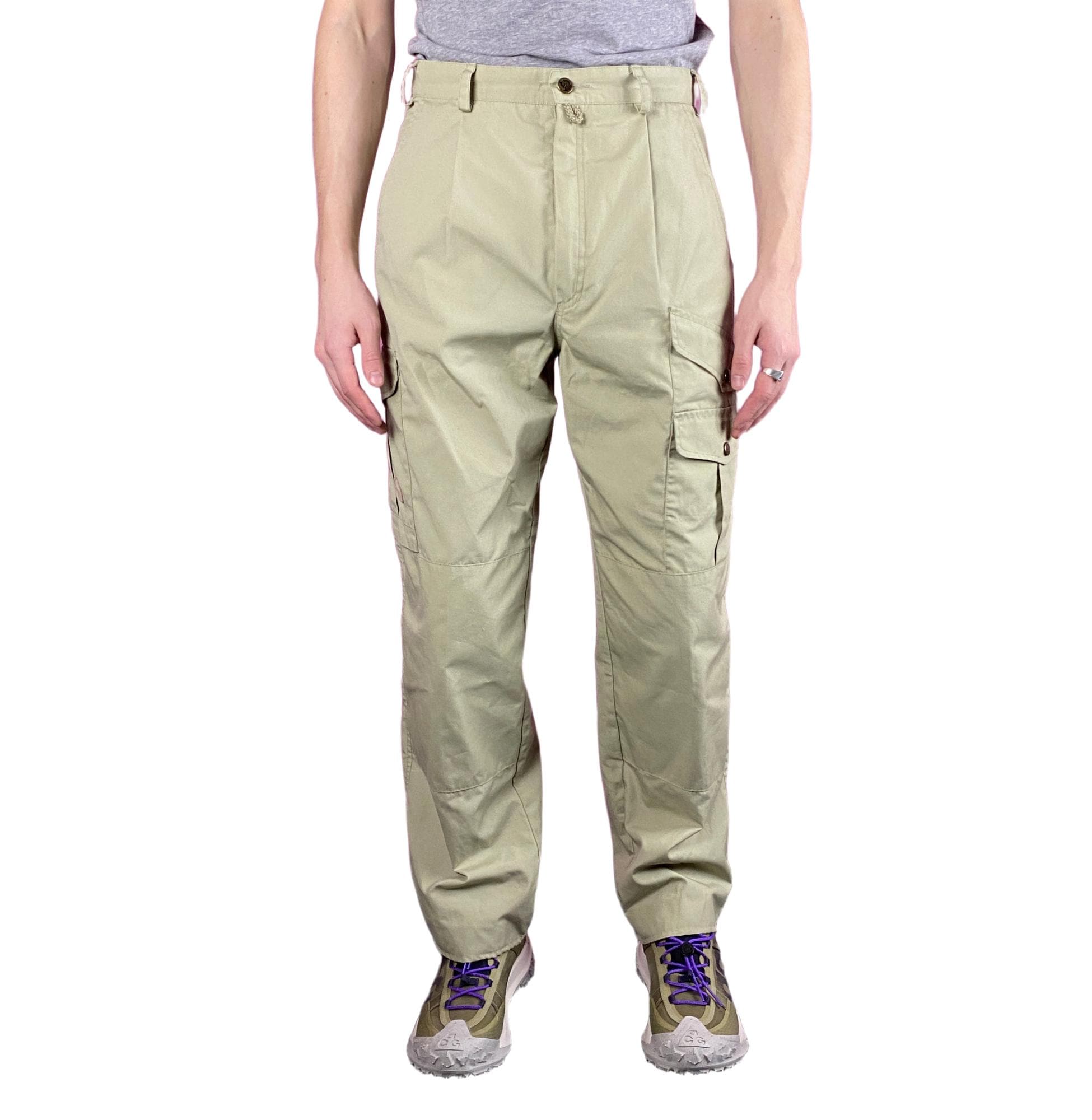90s Fjallraven Vintage Men's Cargo Pants - M Beige Polyester - Etsy
