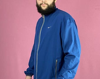 Giacca a vento leggera Nike Vintage da uomo - XL Blu Poliestere