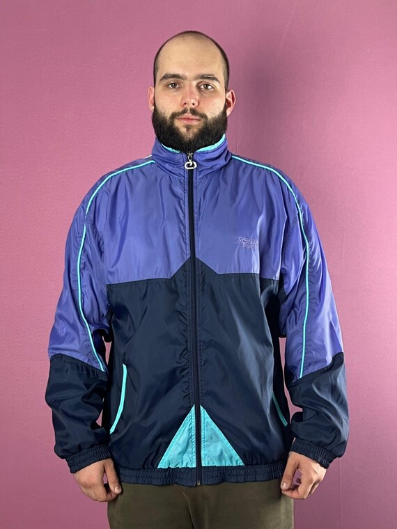 90s Cruyff Sports Vintage Men's Color Block Windbreaker Jacket