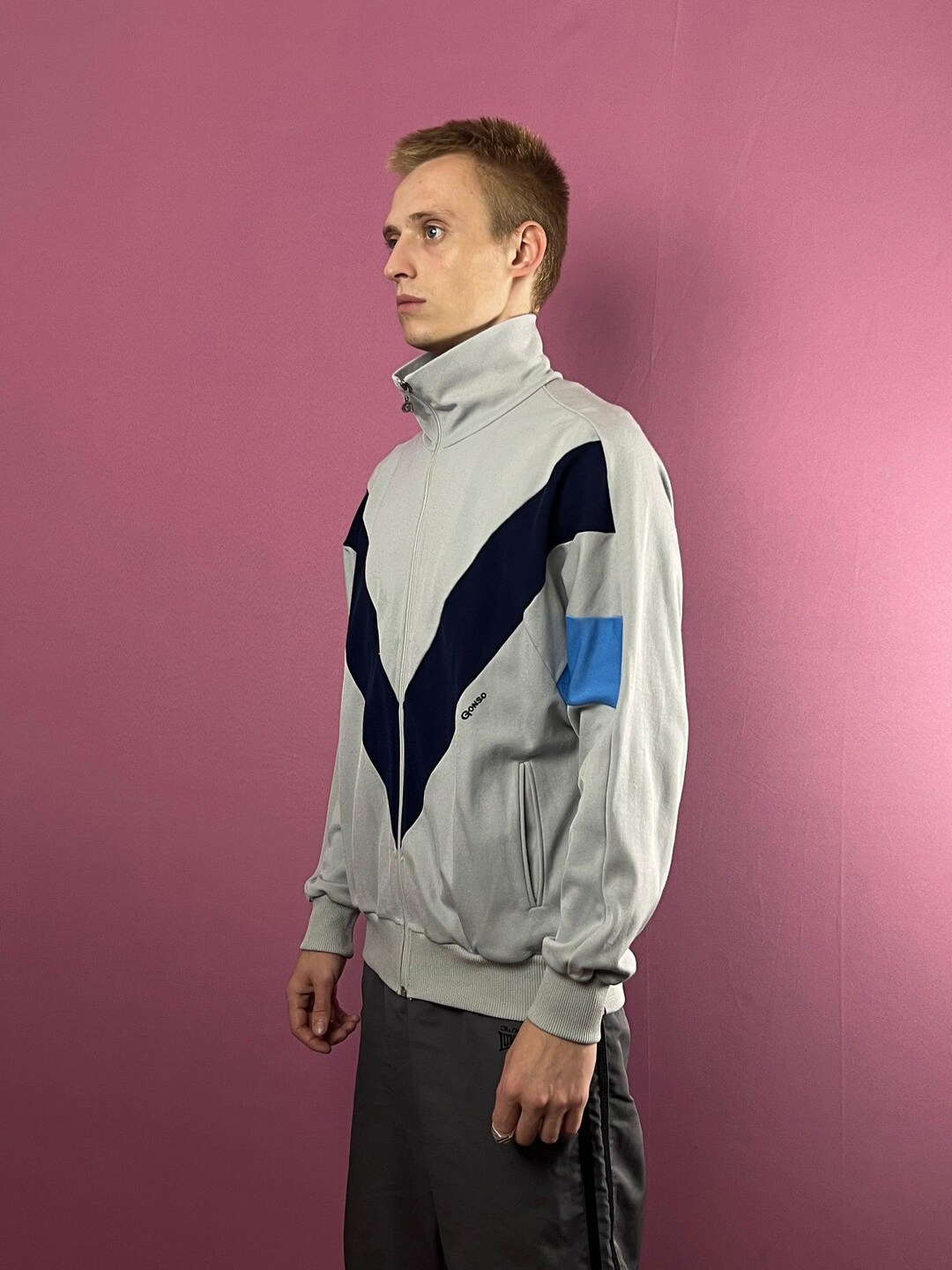 80's EUROヴィンテージ 西ドイツ製 GONSO トラックジャケット 80s Gonso Vintage Men's Cycling Track Jacket Made in West