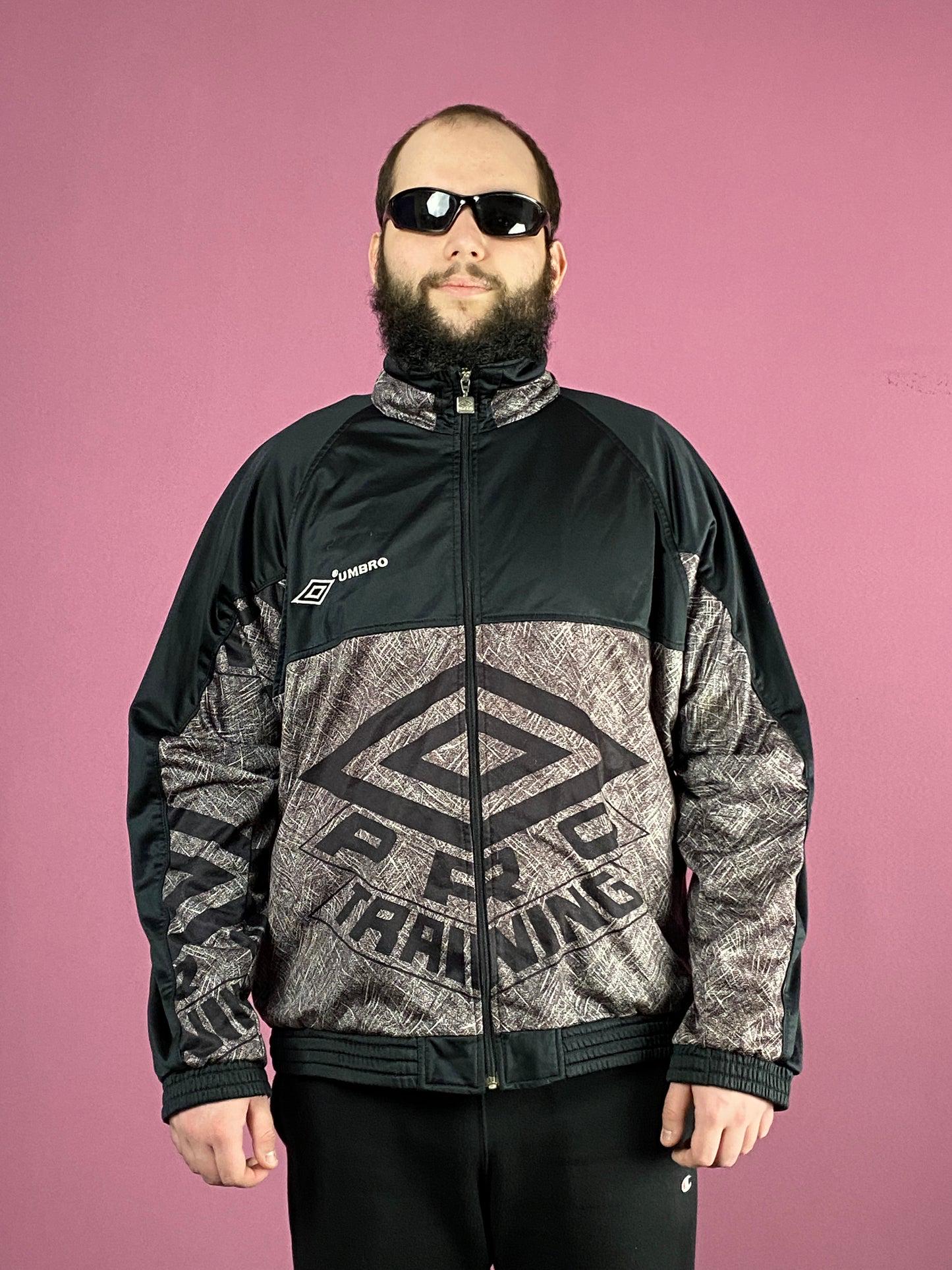 Umbro Vintage Men's Track Jacket - XL Black Polyester - Etsy
