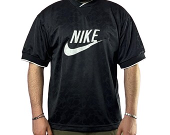 90s Nike Premier Vintage Men's Embroidered T-shirt - L Black