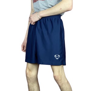 Nike Vintage Men&#39;s Track Shorts - L Navy Blue Polyester
