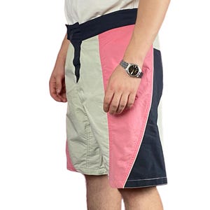 80s Emporio Armani Vintage Men&#39;s Swim Shorts - XXL Multicolor Nylon