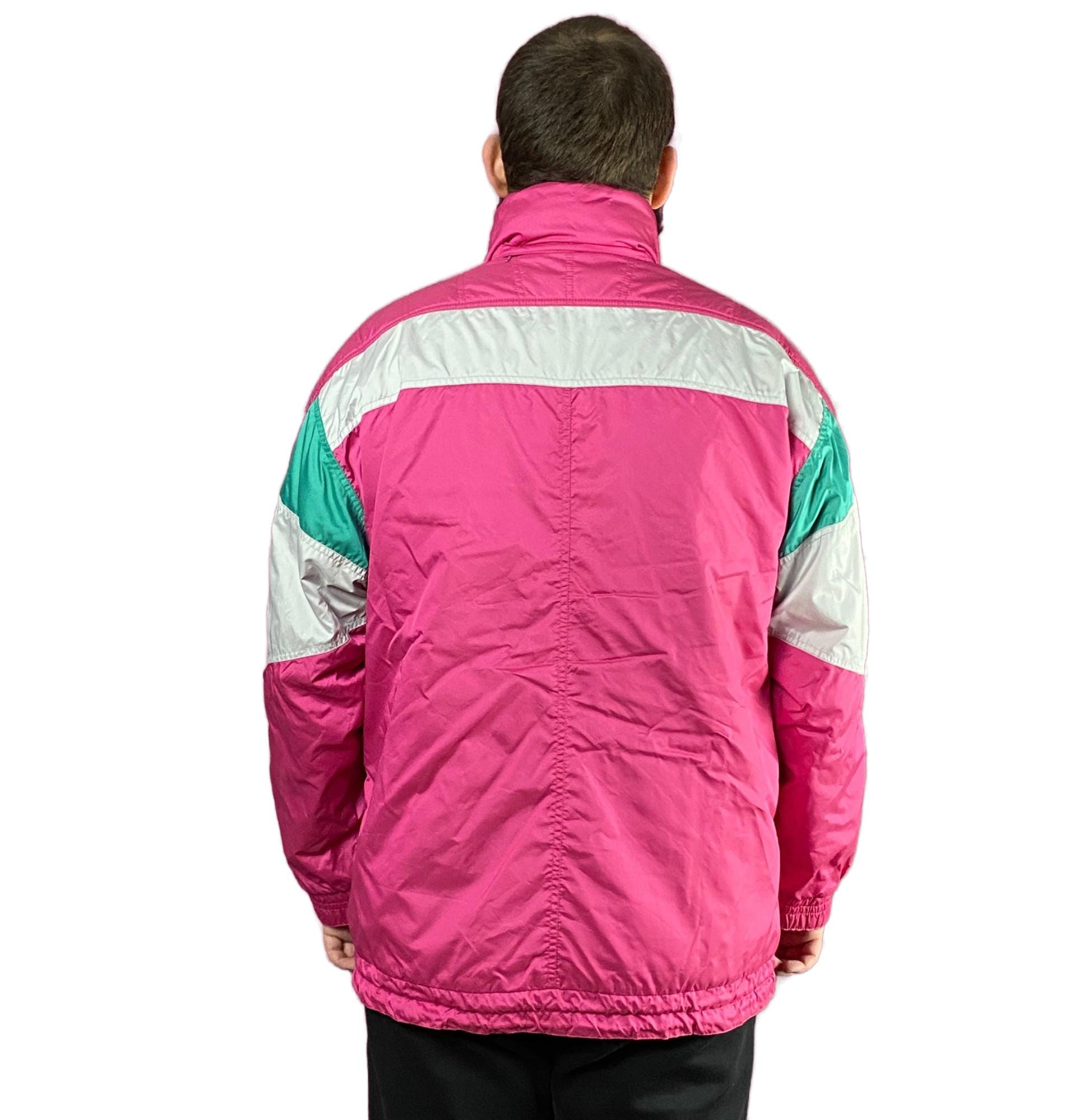 90s Kitex Vintage Men's Anorak Ski Jacket - M Pink Nylon - Etsy