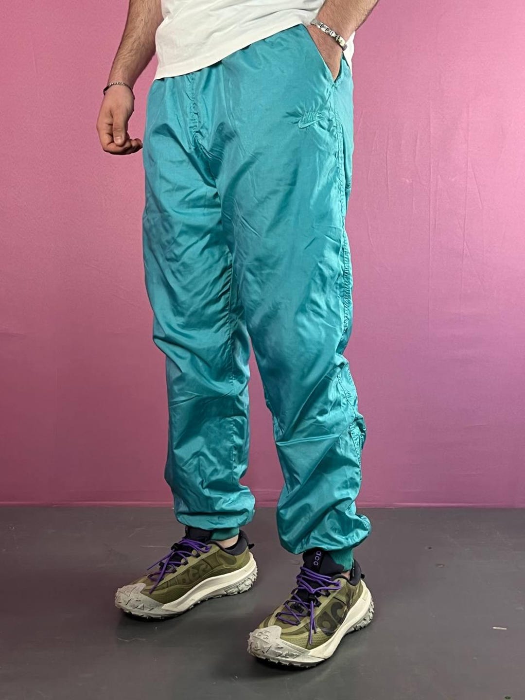 80s Nike Vintage Men's Track Pants - L - Etsy