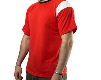 T-shirt da uomo Nike Vintage anni '90 - L in misto cotone rosso