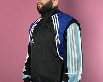 90s Adidas Vintage Men's Vest Jacket - L