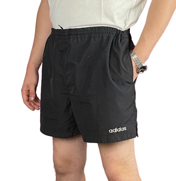 Shorts esportivos masculinos vintage com logotipo grande
