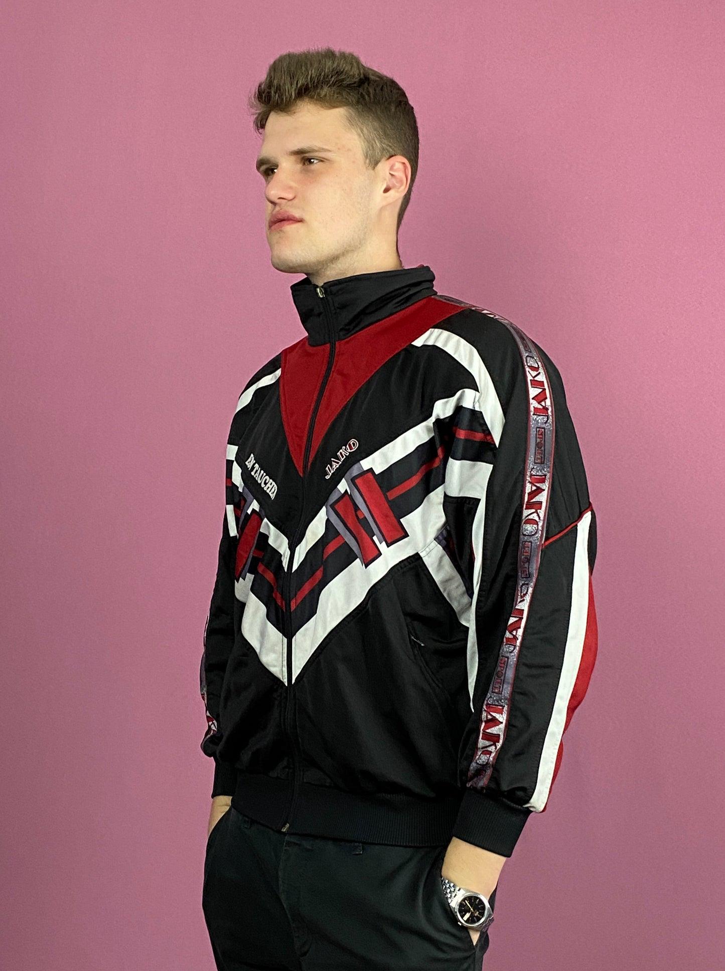 Buy 90s Jako Vintage Men's Track Jacket M Black Polyester Online