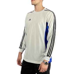 ThreeStripes Vintage Men&#39;s Long Sleeve - XXXL White Polyester