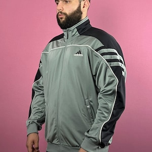90s Adidas Back Logo Vintage Men's Track Jacket - L - Etsy UK