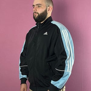 90s Adidas Vintage Men&#39;s Track Jacket - L