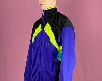 レア！ビンテージ PUMA トラックジャケットLサイズ ヴィンテージ PUMA メンズ トラックジャケット サイズ L 本物 ネイビー