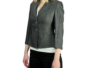 Karen Millen Vintage Damkavaj - M Grå Ullblandning
