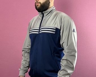 90s Adidas Vintage Men's Track Jacket - M