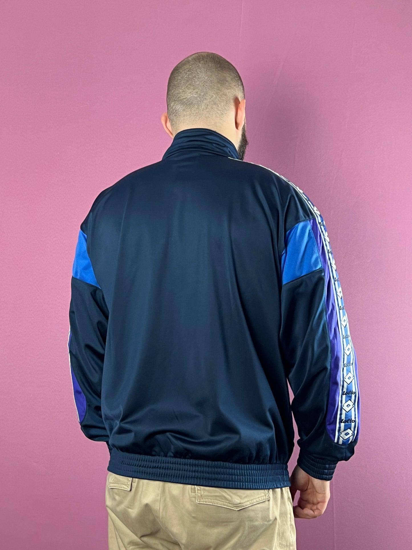 90s Lotto Side Tape Logo Vintage Men's Track Jacket - L - Etsy