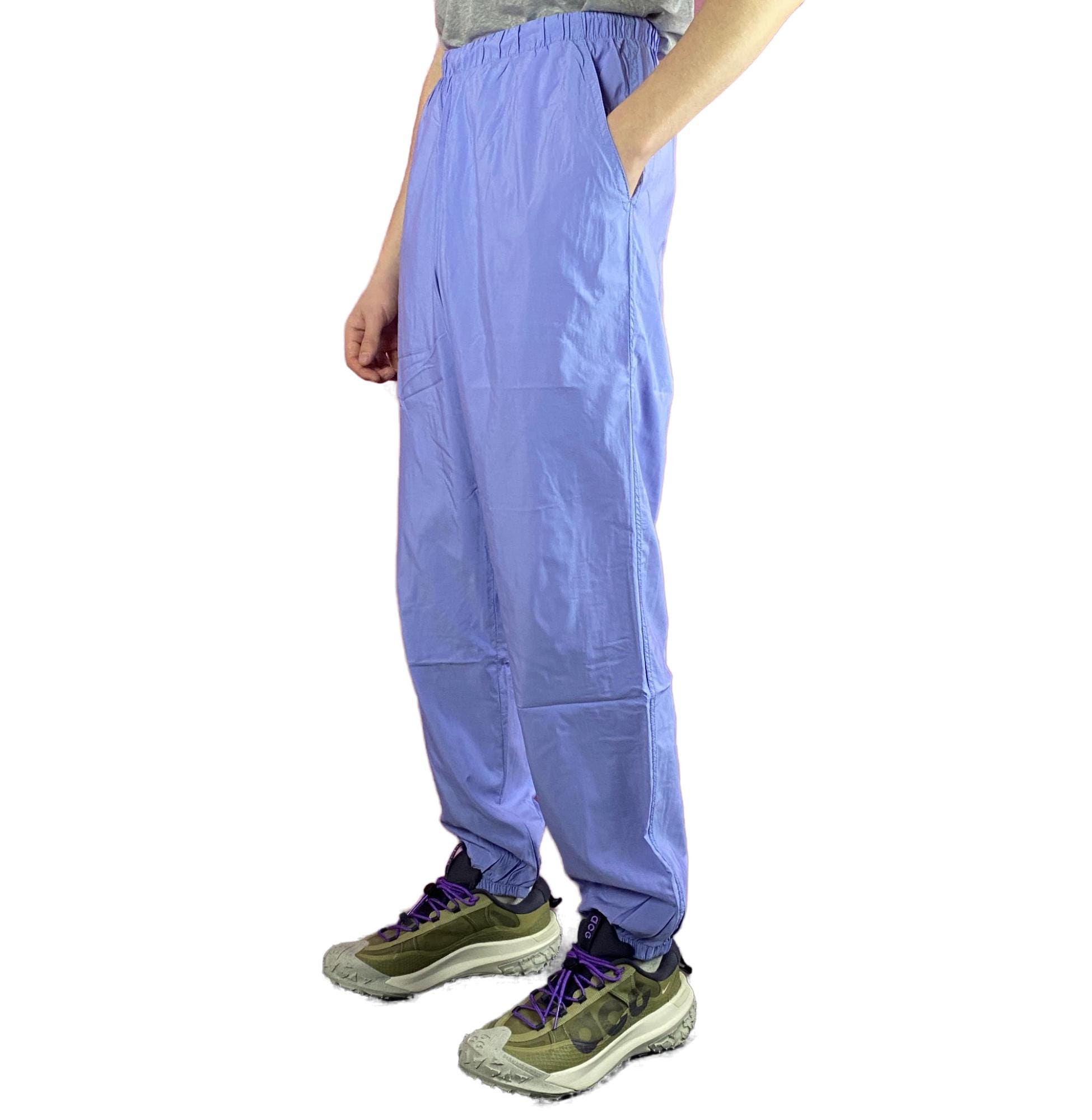 Vintage Men's Track Pants - M Blue Nylon - Etsy