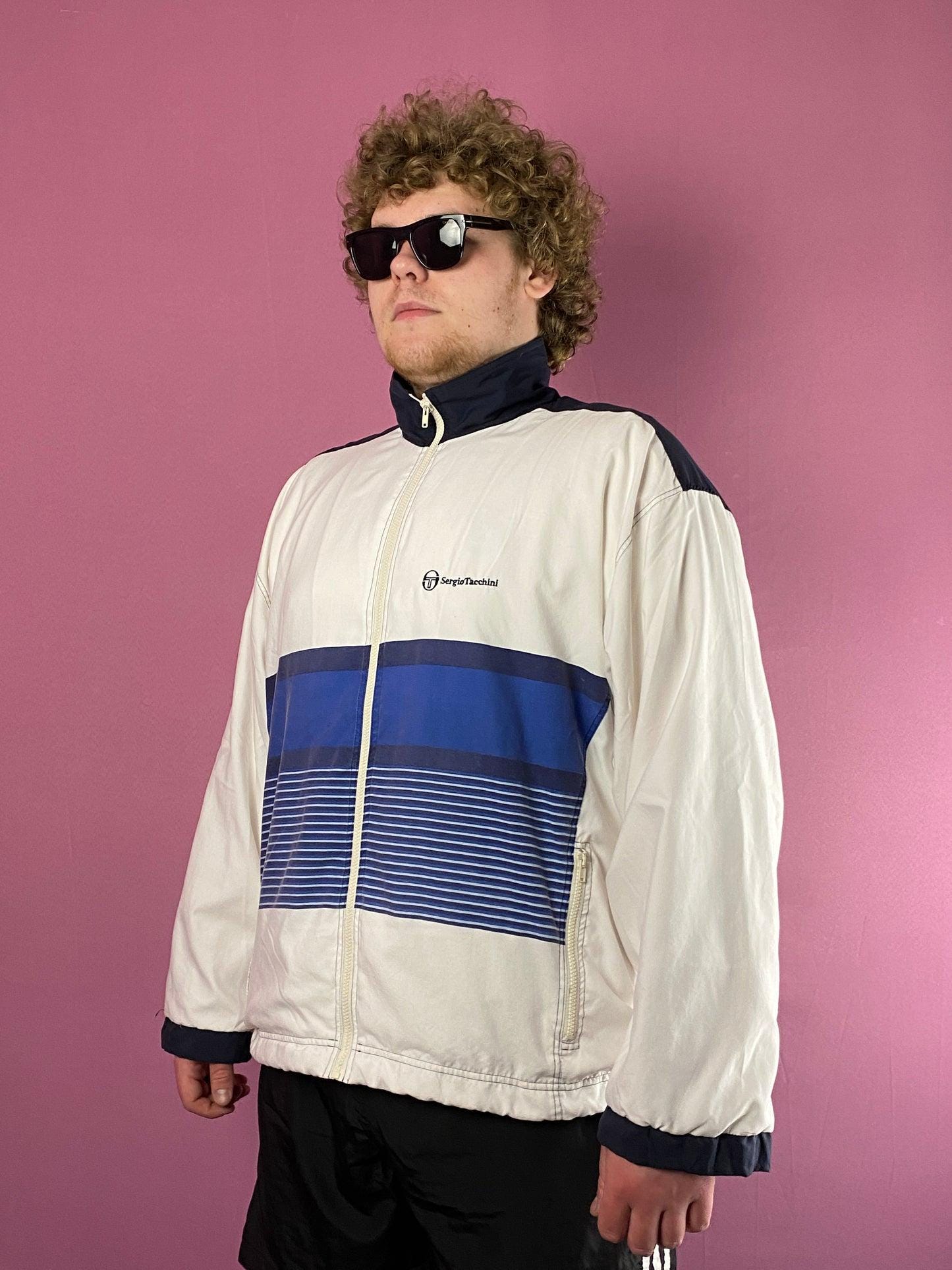 80s Sergio Tacchini Vintage Men's Windbreaker Jacket - XXL - Etsy