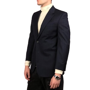 Ralph Lauren Vintage Herren Anzug Blazer - M Schwarz Wolle