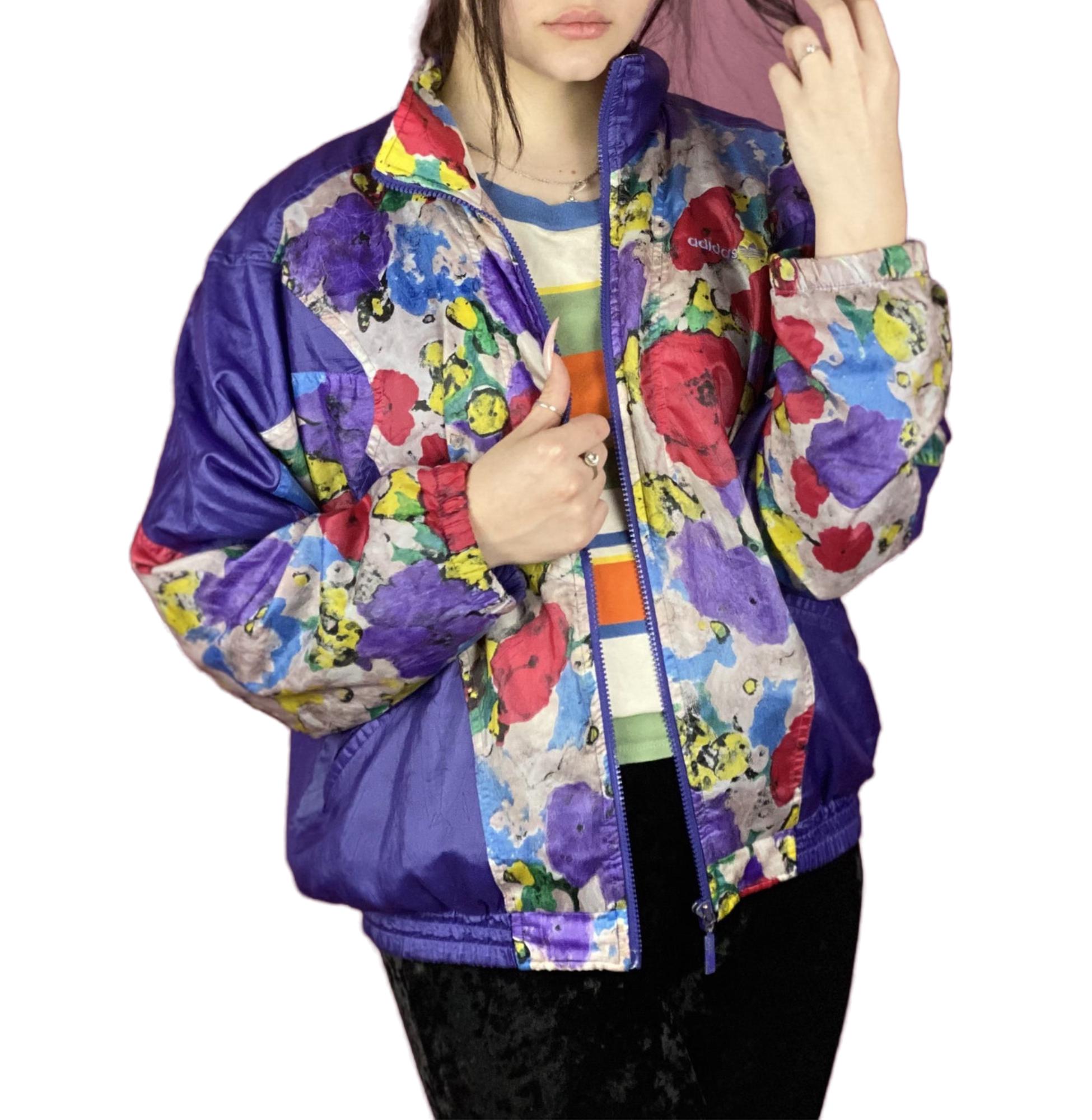 可愛い★adidas★FLORAL WINDBREAKER Adidas X Kawaii RARE LIMITED EDITION Trefoil Floral