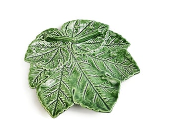 Ceramic Cabbage Leaf Platter, home decor