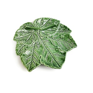 Ceramic Cabbage Leaf Platter, home decor