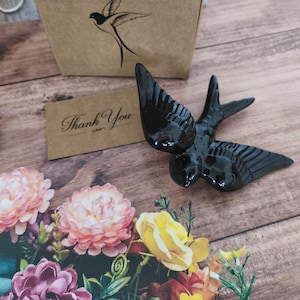Portugisische Keramik Schwalbe Geschenk | Handgemachter Wandbehang Vogel | Glücksbringer Home Decor (12 cm*14 cm)