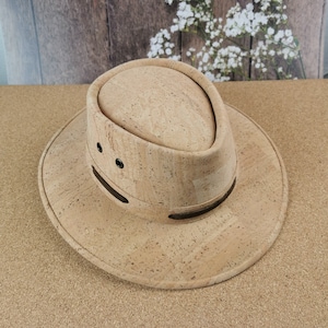 Cowboy NATURAL CORK HAT, Natural cork hat, Eco Friendly Hat, Men&#39;s Hat, Woman Hat, Cowboy Hat, Mother&#39;s day gift, father&#39;s day gift