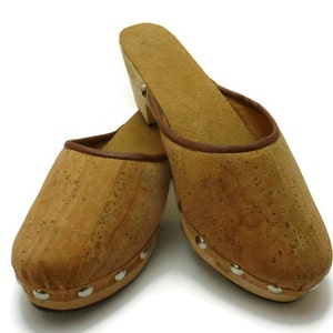 Cork handmade clog for woman