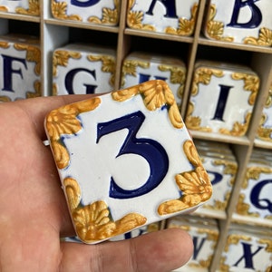 Ceramic door number and letters, ceramic home door numbers and letters tiles
