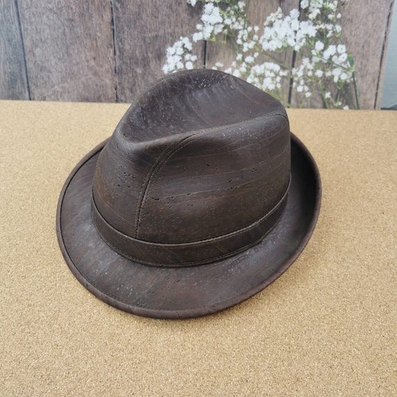 Brown Cork Fedora Type Hat Unisex - Etsy display picture 2